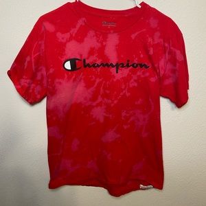 Hand bleached champion tee
